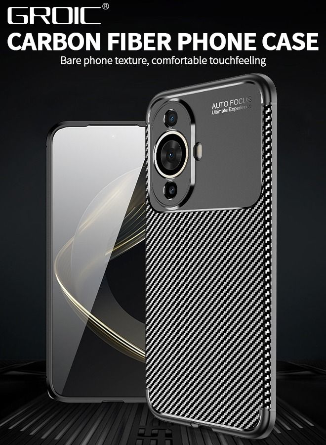 GROIC Suitable for Huawei Nova 11 6.7 Inches All-inclusive Mobile Phone Case Anti-Fall Anti-fingerprint Protective Cover, Hybrid Shock-absorbing Carbon Fiber Business Cover - Image 2