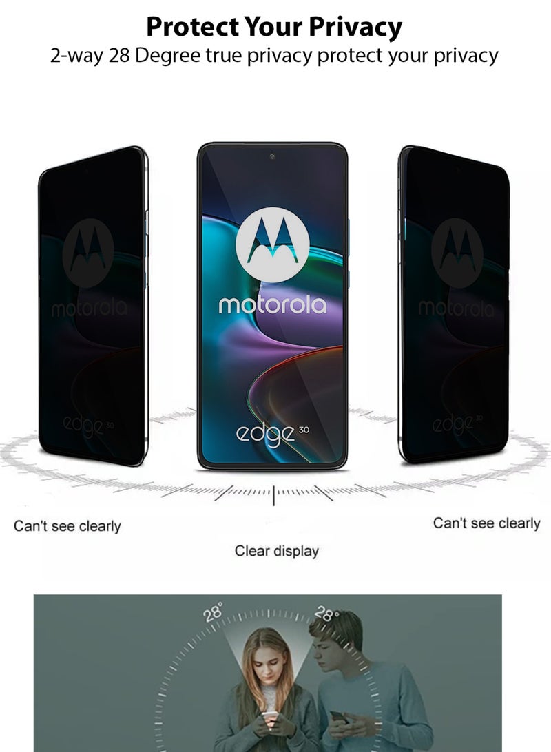 Techie Matte Ceramic Privacy Film Screen Protector for Motorola Edge 30 - Image 5