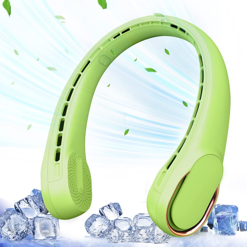 ASNUG Portable Neck Fan Bladeless Neck Fan USB Rechargeable Personal Fan 4000 mAh Battery Operated Wearable Fan 3 Speeds AdjustableFaster Cooling Ultra Quiet Suitable for Home Office Sports - Image 2