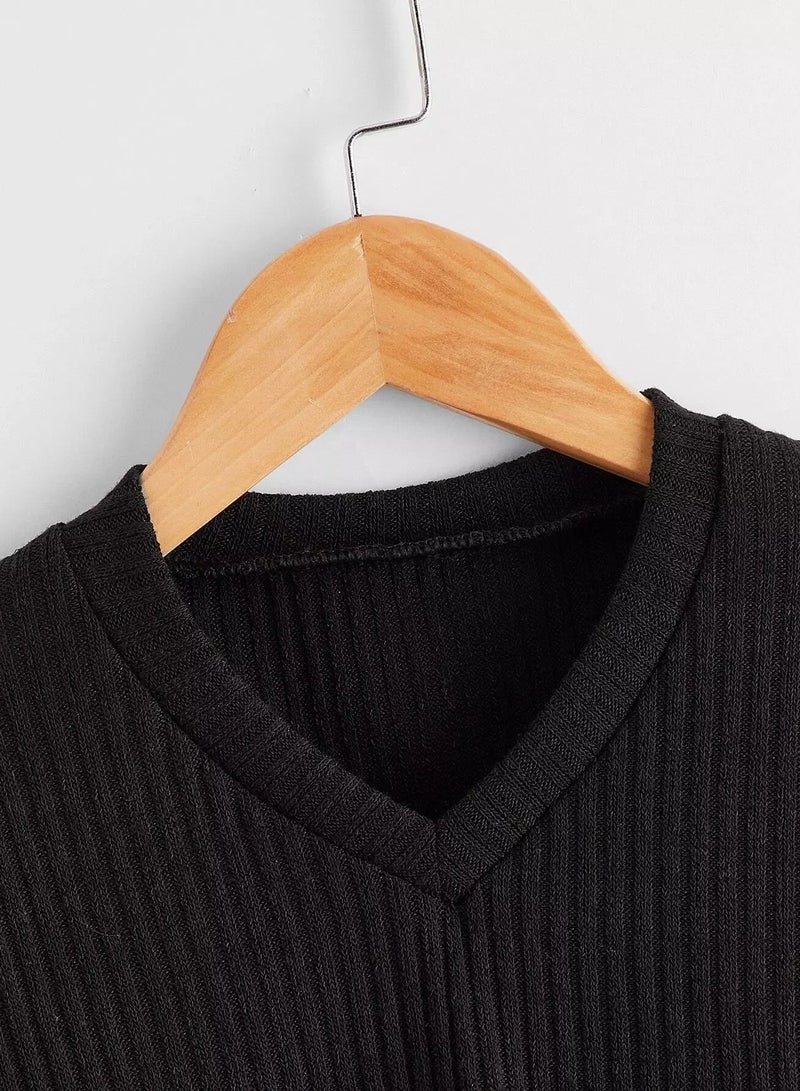 Toddler Boys V Neck Color Block Sweatshirt  - Image 3