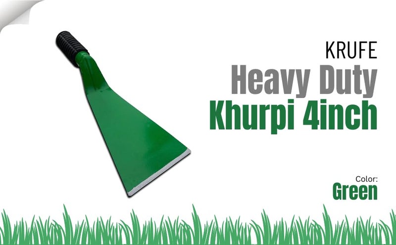 KRUFE Heavy-Duty Grass Cutting Khurpi 4-Inch – Premium Gardening Tool with Durable Steel Blade & Ergonomic Grip – Ideal for Weeding, Digging, and Soil Loosening in Home Gardens, Farms & Landscaping - Image 4
