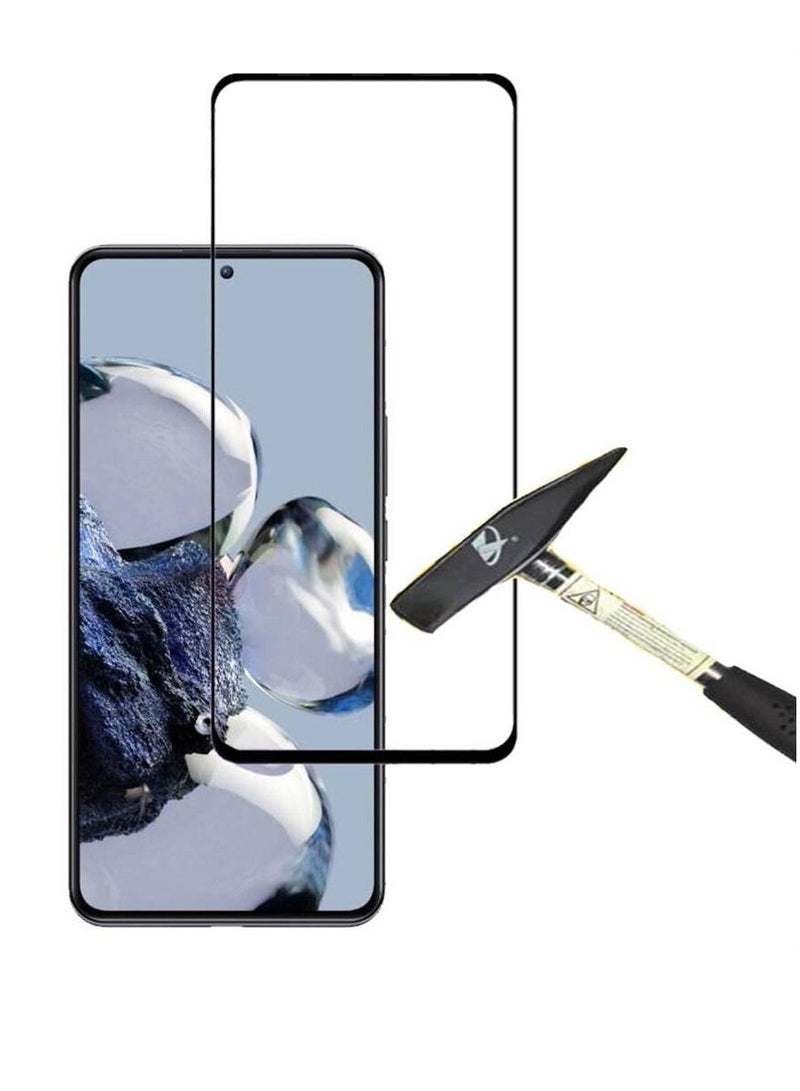 زومي واقي شاشة 9H كامل التغطية مضاد للخدش من الزجاج المقوى لهاتف Xiaomi Poco X4 GT شفاف / أسود - Image 2