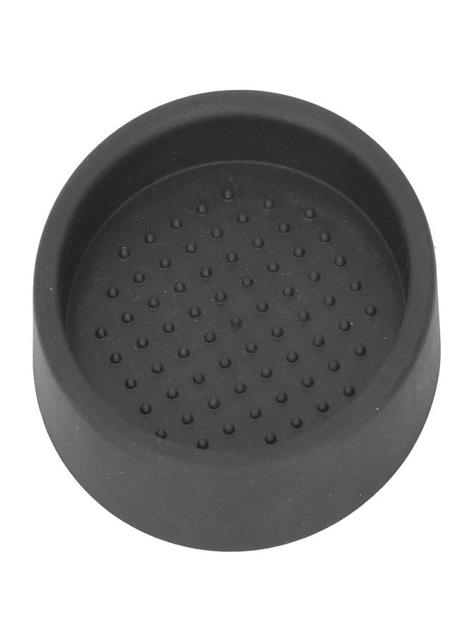 OUKENS Espresso Tamper Mat, 3in Round Black Food Grade Silicone Compact Anti Slip Single Hole Coffee Tamping Mat, Coffee Powder Pressing Pad for Cafe Household - Image 1