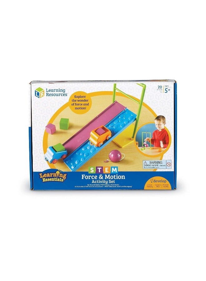ليرننج ريسورسز مجموعة أنشطة القوة والحركة في مجالات العلوم والتكنولوجيا والهندسة والرياضيات من Learning Resources، مجموعة علمية عملية للأطفال، من سن 5 سنوات فما فوق - Image 1