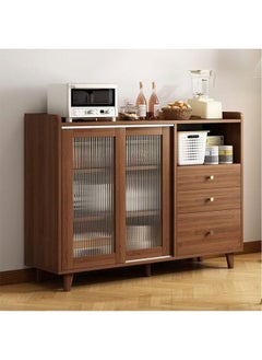 keke Modern Wooden Storage Kitchen Cabinet with Shelves for Living Room & Kitchen  - Image 1