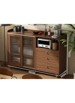 keke Modern Wooden Storage Kitchen Cabinet with Shelves for Living Room & Kitchen  - Image 2