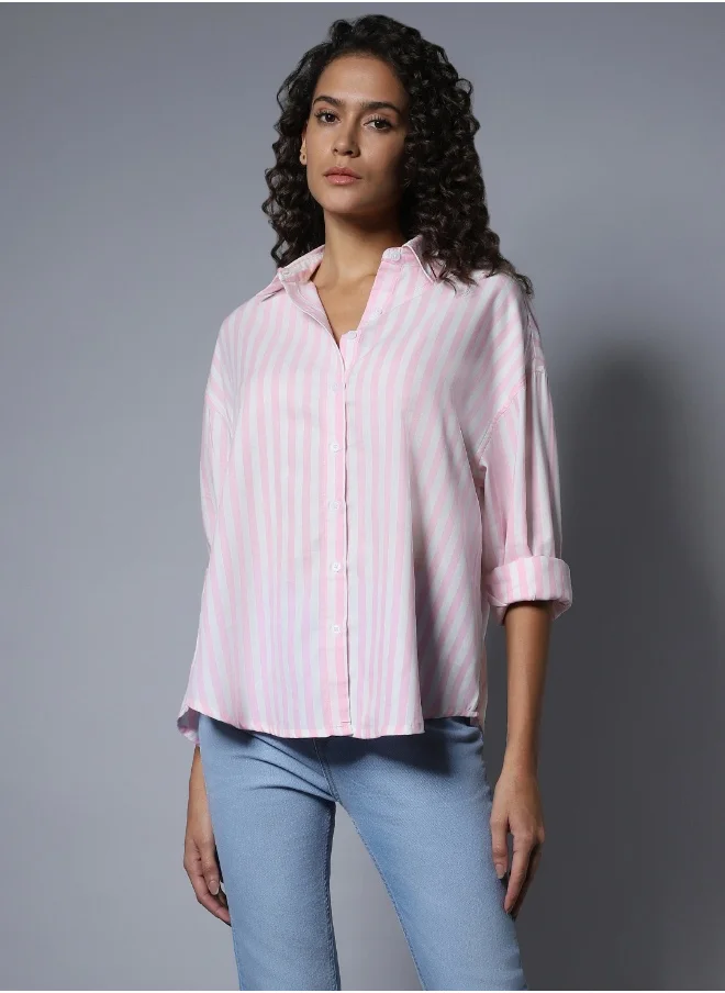 هاي ستار Women Stripe 3 Shirt