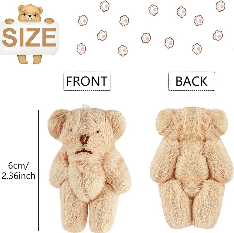 Siluyado A Little Pocket Bear Hug - Sending You a Bear Hug, with Pocket Hug Token Card, Emotional Support Plush Positive Gifts for Graduation Birthday (Bronze) - Image 3