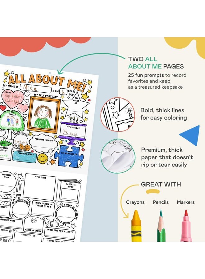 Tiny Expressions Funtastic Coloring and Activity Calendar for Kids, Undated, 12x12 Inches, Monthly Coloring and Activities, School and Home Learning Calendar - Image 5