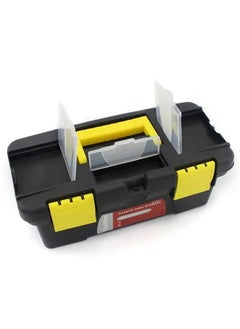 PRAMANTA PRAMANTA Small Tool Box Tool Organiser with Removable Tool Tray Plastic Hardware Tool Storage Box for Storage of Tools Parts Repair Tool etc 1Pcs Size 25L x 12W x 10H cm  - Image 1