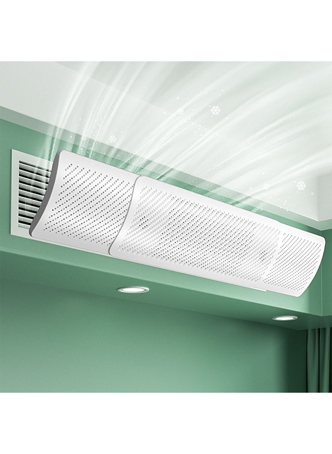 Topyich Adjustable AC Cover Deflector, Air Conditioner Deflector 58-95CM Adjustable Suitable for Central Air Conditioner, Universal Deflector for Top/Side Vents for AC Vents Ceiling  - Image 1