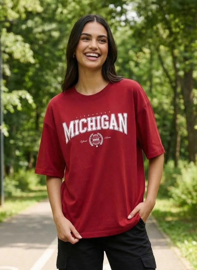 NOBERO Nobero Oversized Printed T-shirt