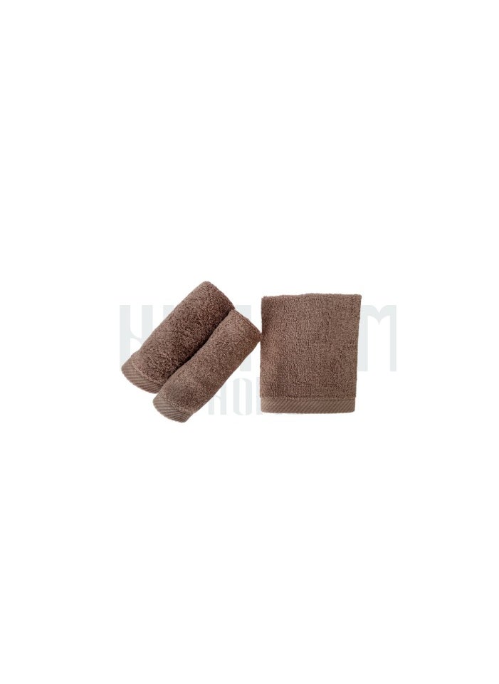 HAMMAM Towel 100% Cotton From Hammam Home 30*30 Color brown 