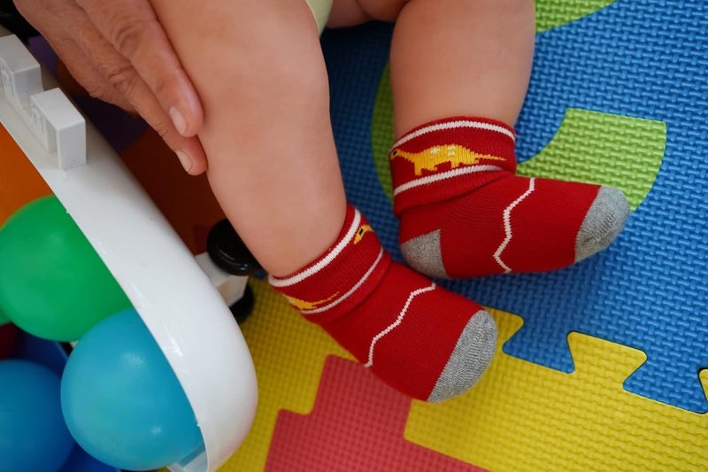 CUTEABLY Baby Socks for Girls and Boys, 6-12 Months, Warm Winter Socks (IN, Age, 0 Months, 6 Months, 6, Multicolour) - Image 3