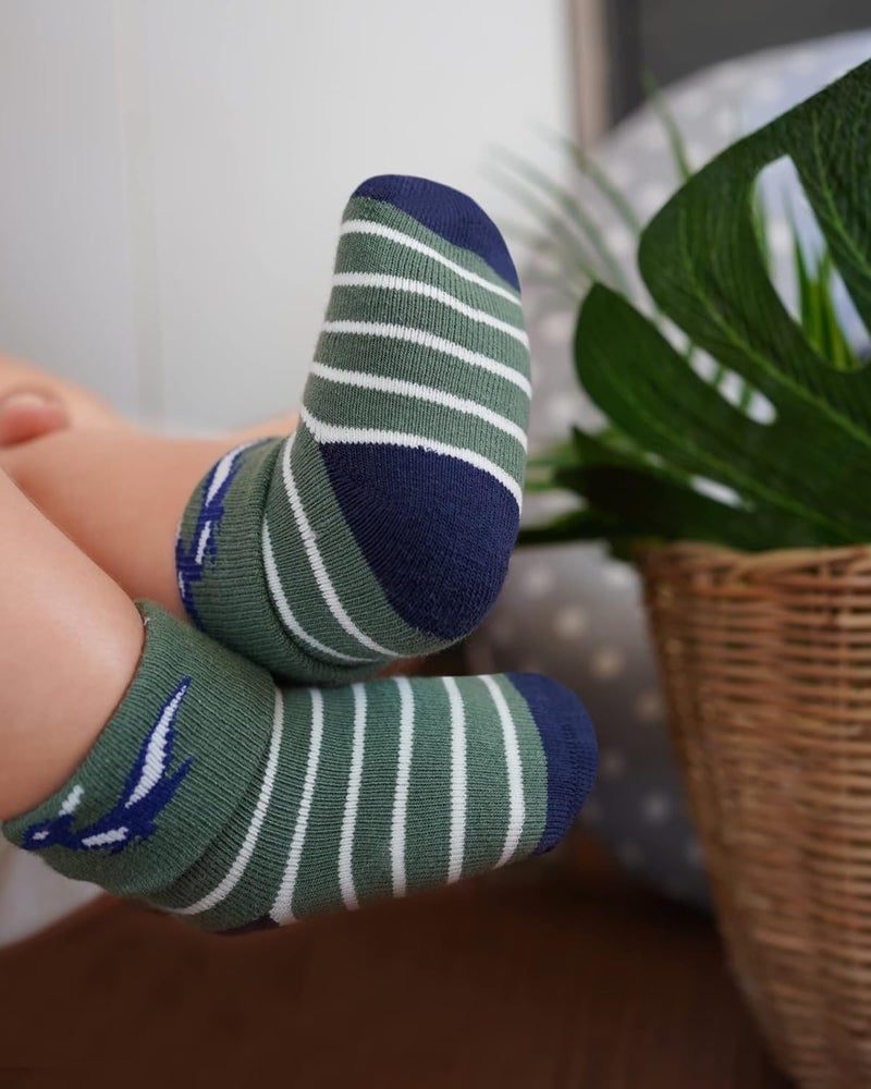 CUTEABLY Baby Socks for Girls and Boys, 6-12 Months, Warm Winter Socks (IN, Age, 0 Months, 6 Months, 6, Multicolour) - Image 4
