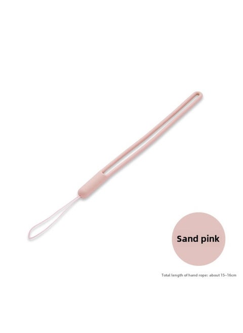 Silicone Lanyard Liquid Wrist Lanyard Creative Speaker U Disk Fan Short Hanging Rope Internet Popular Silicone Mobile Phone Lanyard-Specifications Support Image Upload:GLD-SL061-03 Sand Powder