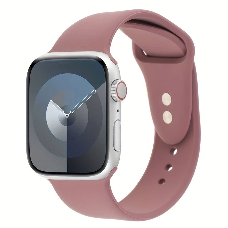 Soft Silicone Sports Strap With Floral Design For Apple Watch Series 11 To 3 Ultra 44 45 46 49mm - Image 3