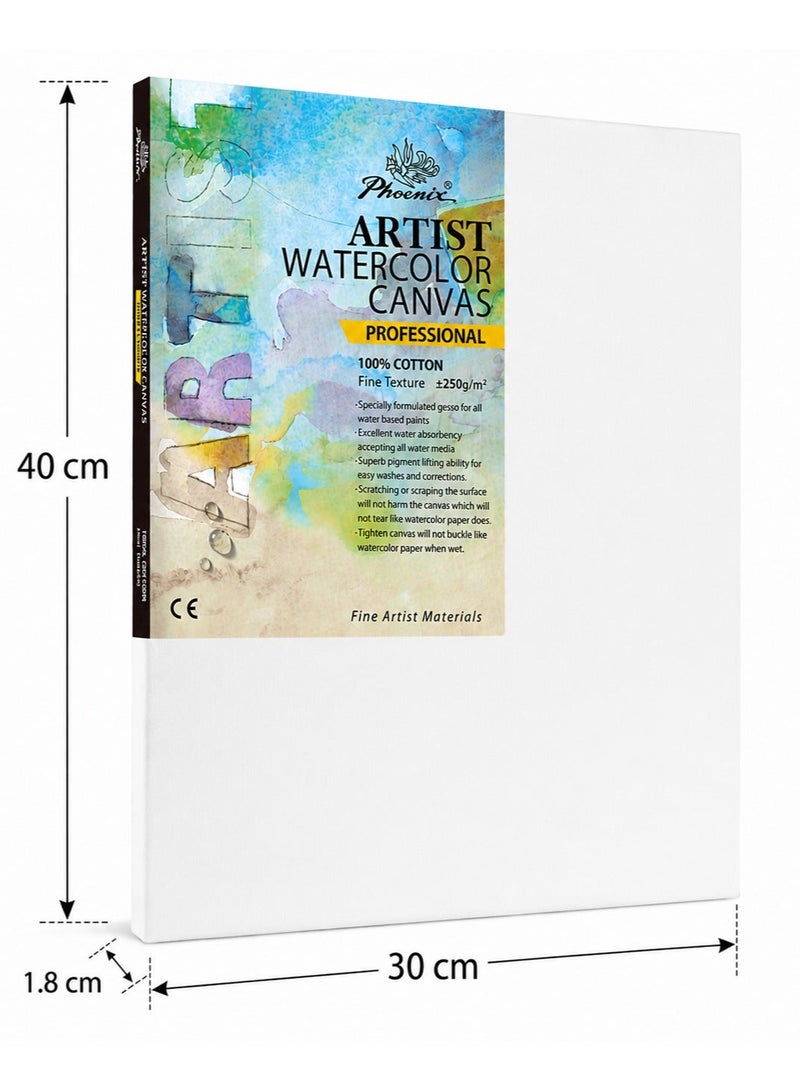 Phoenix Watercolor Canvas 30x40 cm - Image 2
