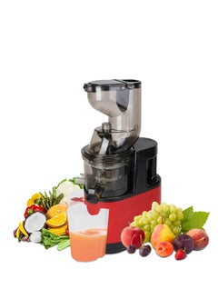 500W electric juice extract machine made of professional colored plastic with large nozzle features easy load and cold pressure to prepare the juice with very slow endurance