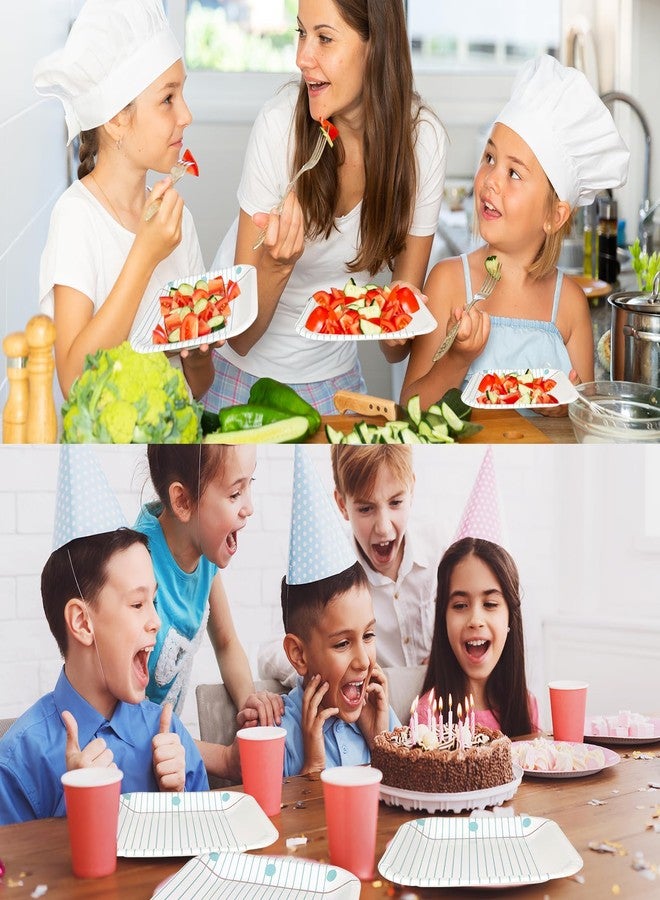 Demonwer 50 Piece Back to School Notebook Paper Plates First Day of School Disposable Plates Square Decorative Plates for Graduation Party Supplies Table Decorations,9 In - Image 4
