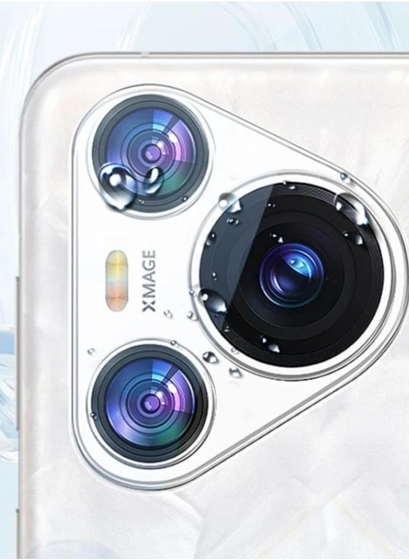 Wtech Premium Camera Lens Tempered Glass Protectors Sheild For Huawei Pura 70 Ultra 5G 2024 Clear/Black  - Image 2