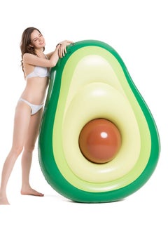 Jasonwell Inflatable Avocado Pool Float Floatie With Ball Water Fun Large Blow Up Summer Beach Swimming Floaty Party Toys Lounge Raft For Kids Adults  - Image 3