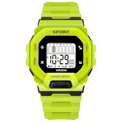 RACNOS Digital Silicone Strap Sports Watch for Boys | Sports Watch for Kids Boys | sportz Watch (Green) - Image 1