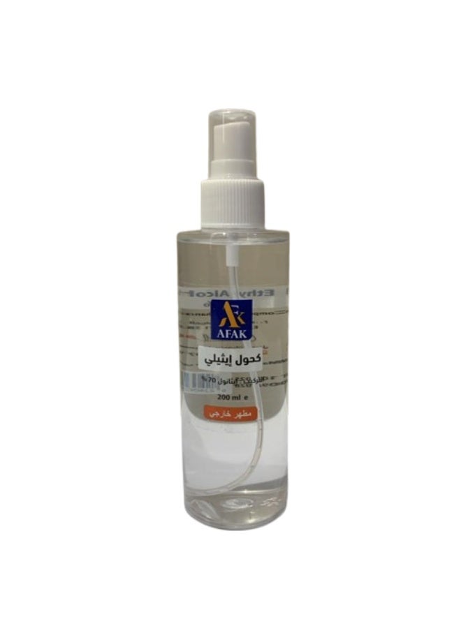 Ethyl Alcohol hand sanitizer 70% 200ml