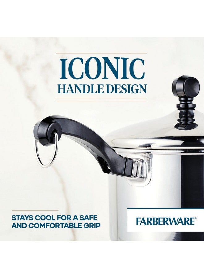 فاربرواير قدر فاربر وير كلاسيك من الفولاذ المقاوم للصدأ، سعة 2 كوارت، مغطى بالساتان، فضي - Image 5