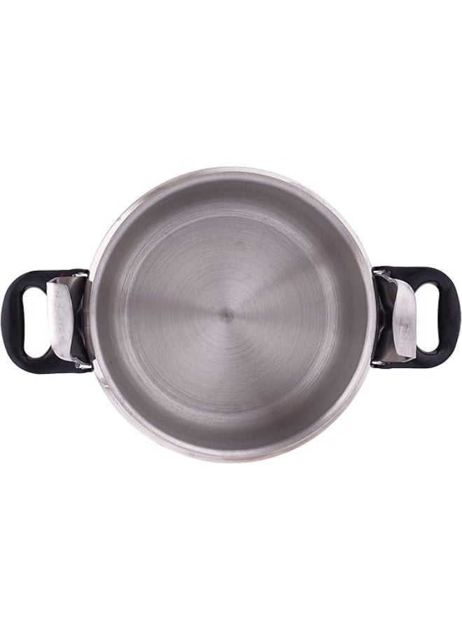 السيف 7لترات قدر ضغط ستانلس ستيل بقاعدة متينة - 7 لتر - لون فضي فضي - Image 3