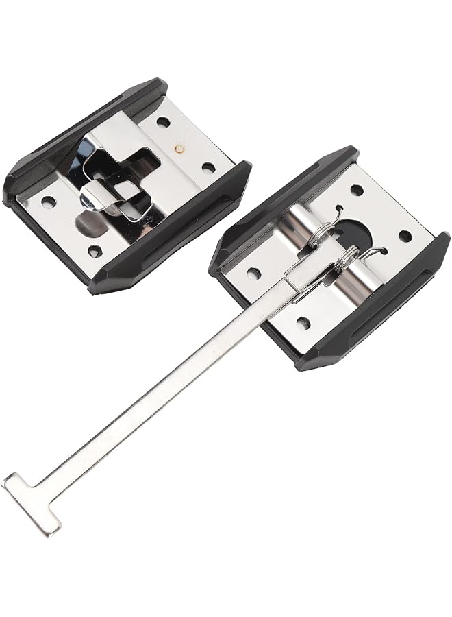 PROMASS T-Style Entry Door Catch, Stainless Steel RV Door Latch, Easy Installation Campers Exterior Door Hold Hook & Keeper for RV Trailer Cargo, Versatile Use (6inch) - Image 1