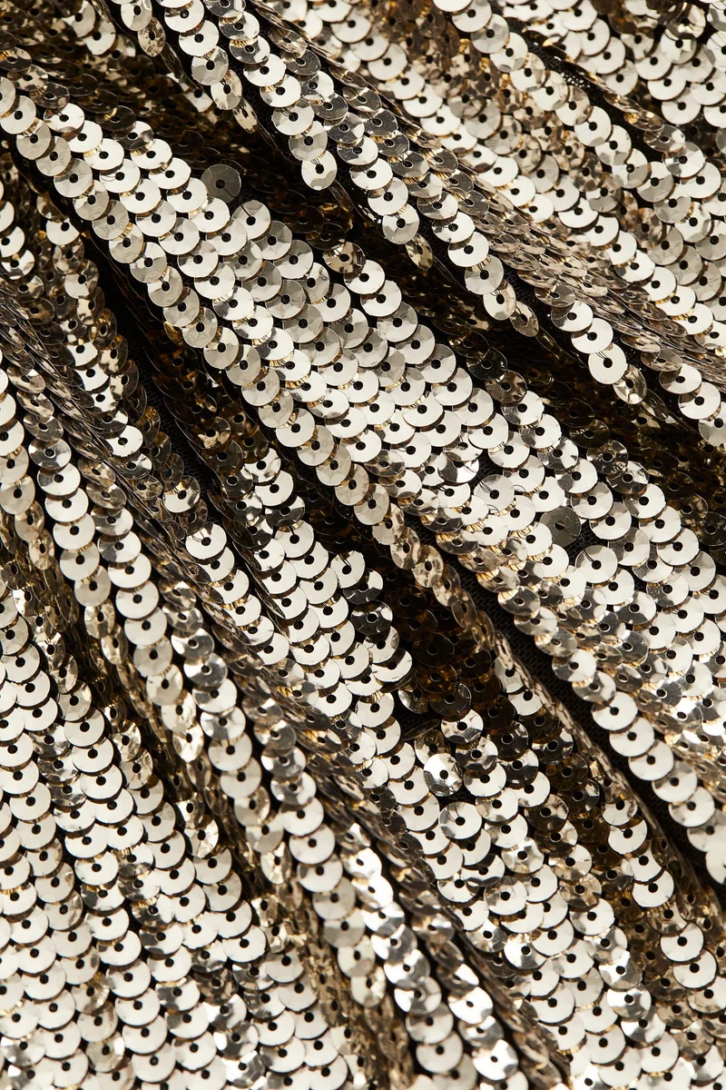 H&M Shoulder-pad sequined T-shirt