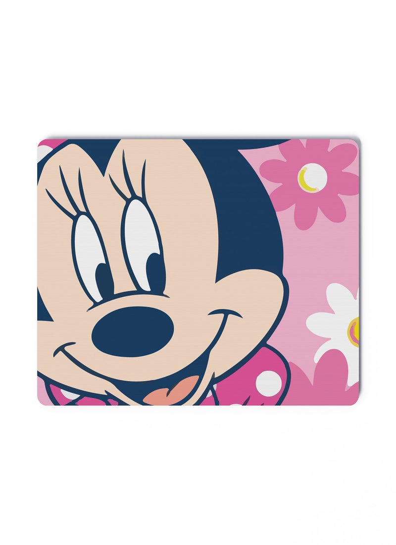 LOUD UNIVERSE Mouse Pad Rectangle Minnie Mouse Classic Mickey and Minnie Retro Disney Aesthetic Cute Pink - Image 1