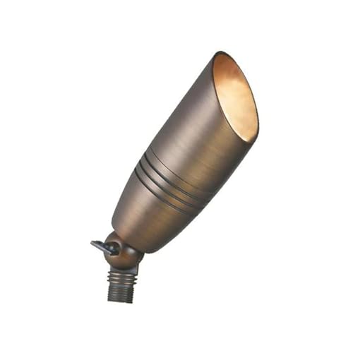 Liberty LBE-17 Solid Brass Low Voltage Spot Light - LED Compatible Landscape Light Fixture, Antique Bronze Finish - Image 1