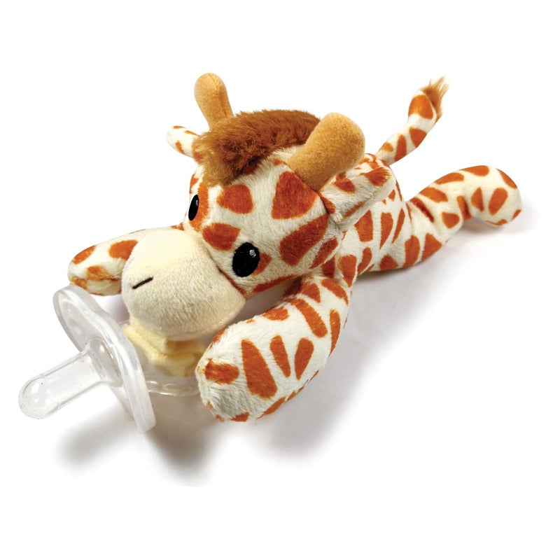 Pepe n Tito Detachable Pacifier Holder â€“ Silicone Pacifier with Stuffed Animal â€“ Removeable Baby Pacifier Holder for Cuddling with Comfort, (Giraffe) - Image 1