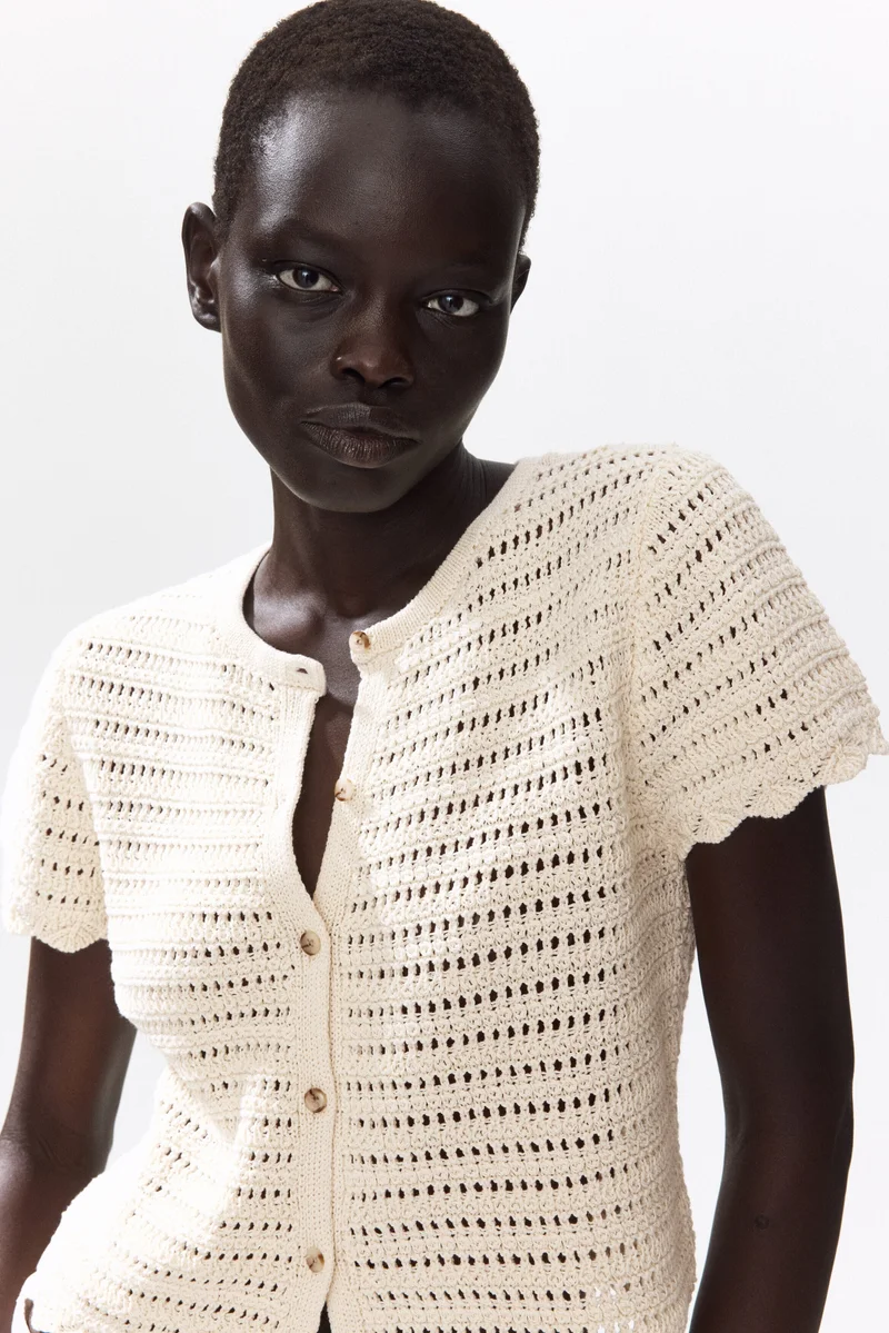 H&M Pointelle-knit cardigan