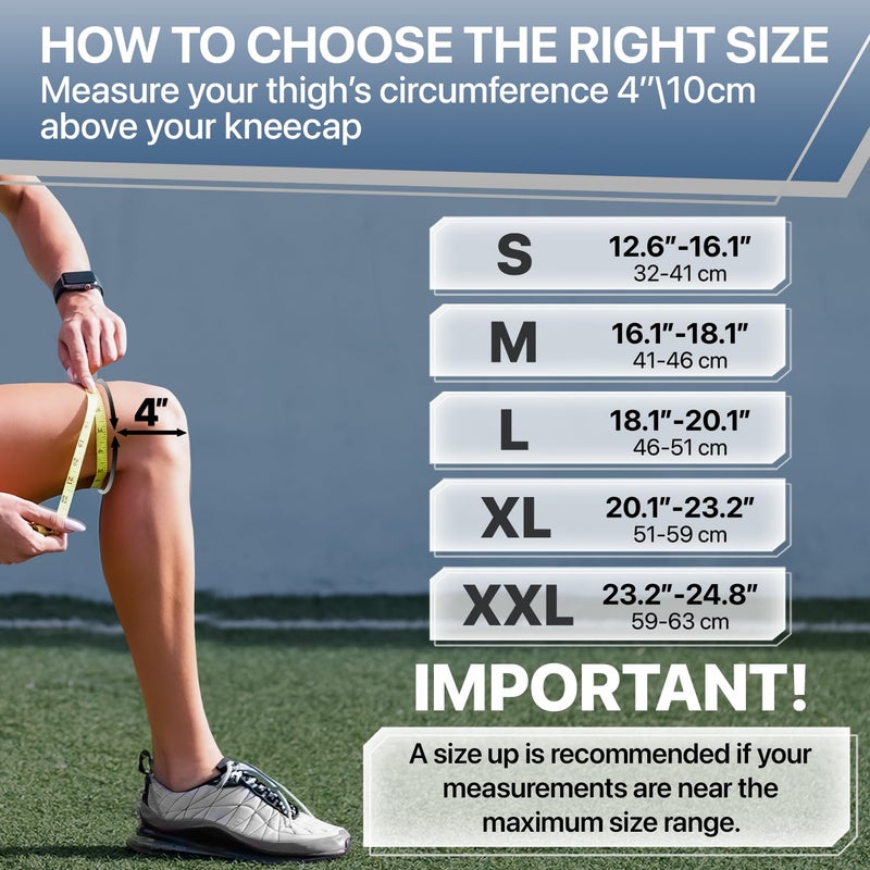 Dr. Brace Elite Knee Brace With Size Stabilizer (2 Pack) Knee Brace For Women & Men  Workout  Sports  Daily Knee Compression Sleeve For Maximum Knee Pain Support & Fast Recovery (Uranus  Large) - Image 2
