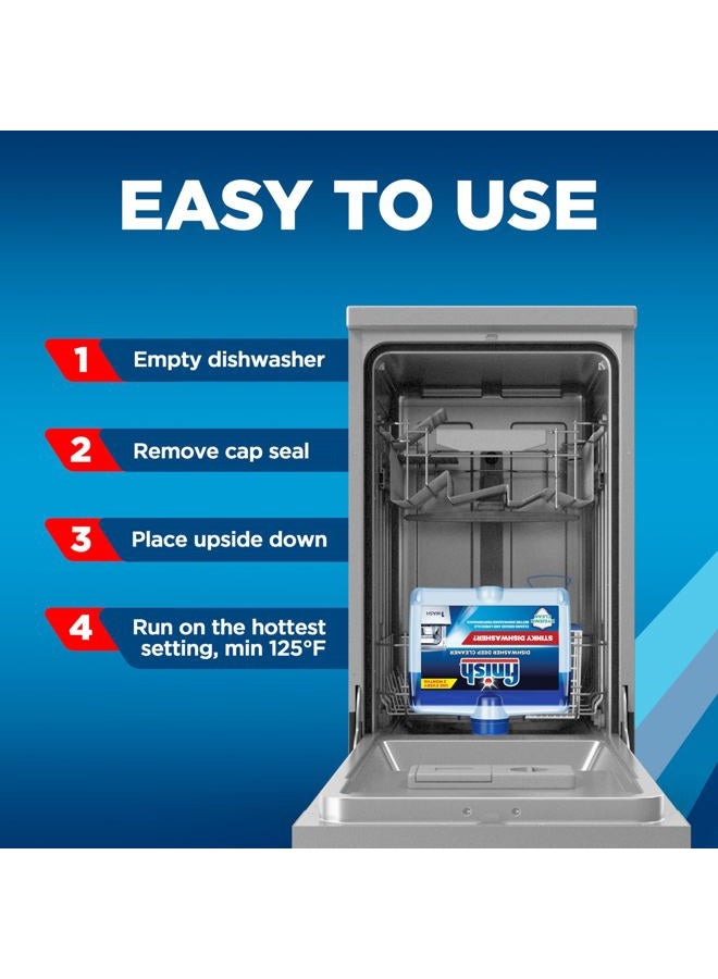 Finish Dishwasher Cleaner Liquid, Deep Cleans Hidden Grease & Limescale, Fights Odors & Maintains Performance, 3 Month Supply, 8.45oz, 1 Bottle - Image 5