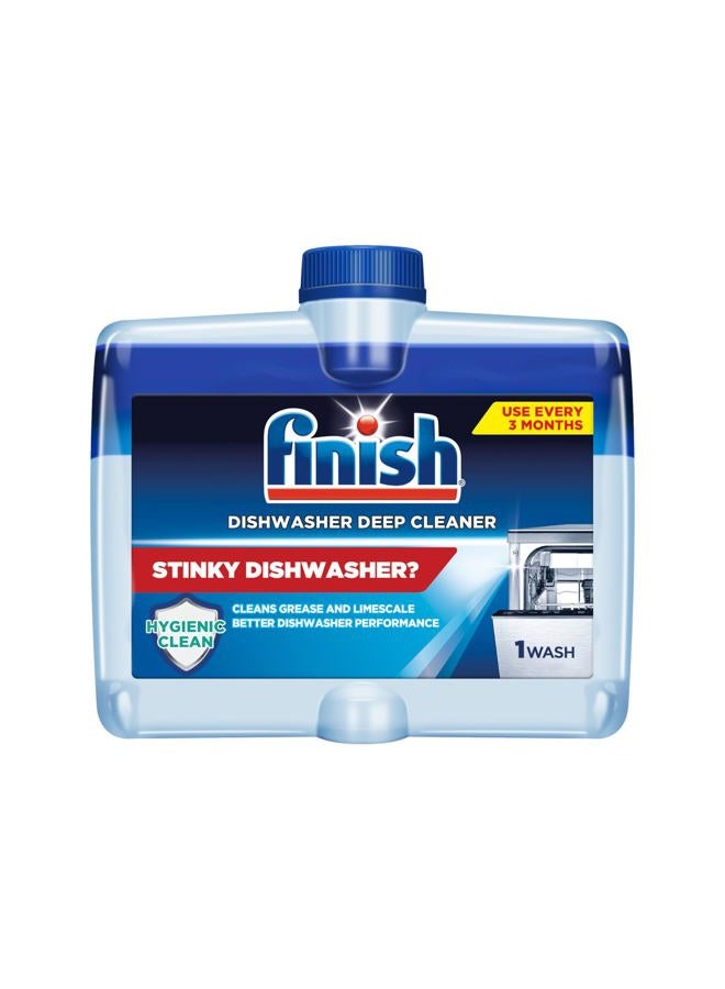 Finish Dishwasher Cleaner Liquid, Deep Cleans Hidden Grease & Limescale, Fights Odors & Maintains Performance, 3 Month Supply, 8.45oz, 1 Bottle - Image 1