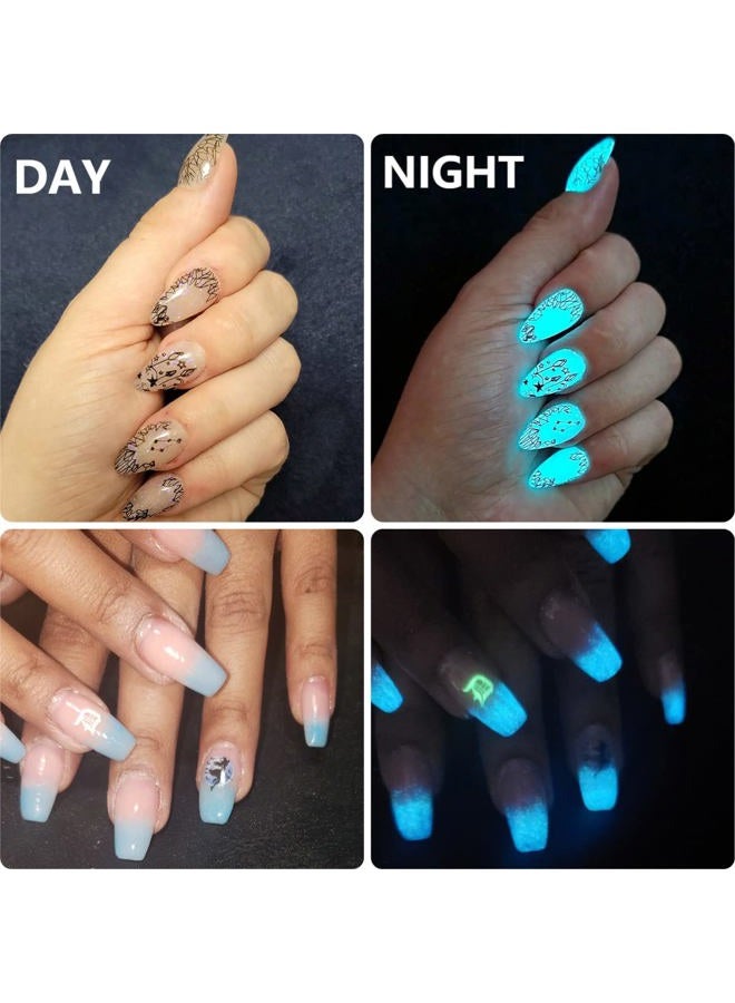 MEILINDS Night Fluorescence Pigment Ultrafine Glitter Glow Powder Nail Art Dust Luminous Decor Tip Beauty Tool 12 Colors - Image 3