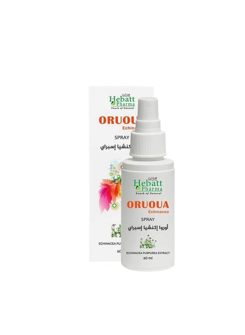 Hebatt Pharma Hebatt Pharma Oruoua Echinacea Mouth Spray for Oral Health - 60 ml - Image 1