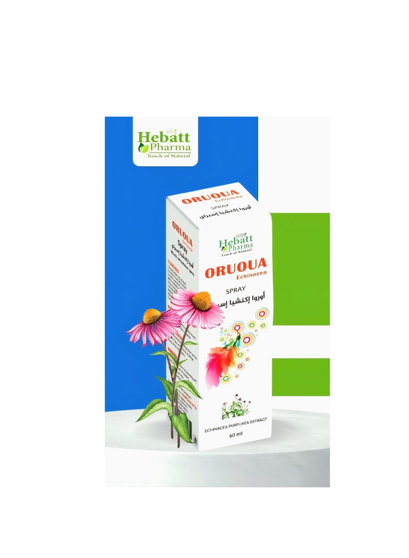 Hebatt Pharma Hebatt Pharma Oruoua Echinacea Mouth Spray for Oral Health - 60 ml - Image 2