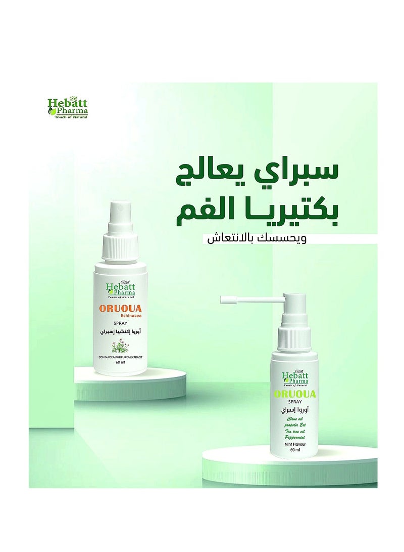 Hebatt Pharma Hebatt Pharma Oruoua Echinacea Mouth Spray for Oral Health - 60 ml - Image 5