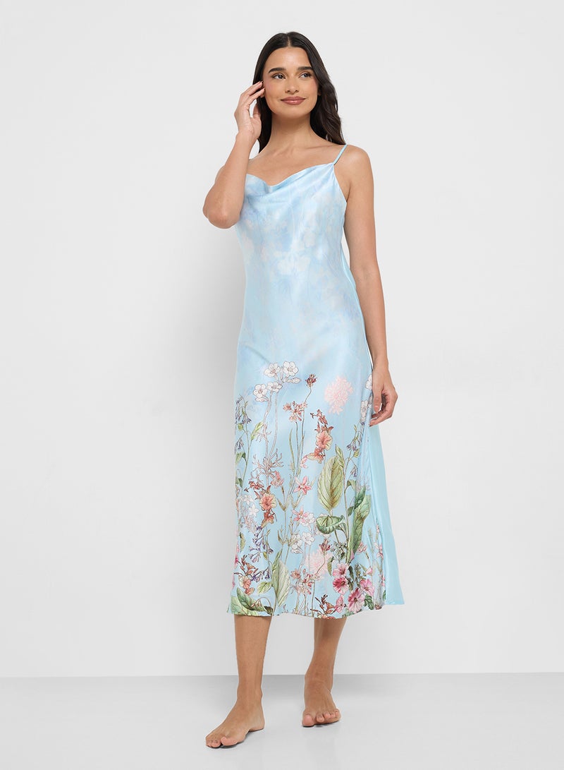 ELLA Printed Night Slip Dress  - Image 1