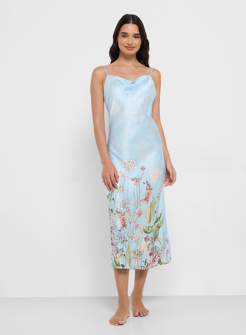 ELLA Printed Night Slip Dress  - Image 4