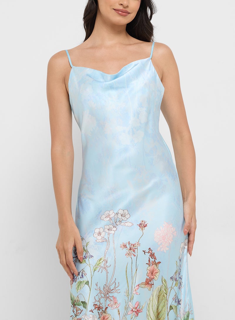 ELLA Printed Night Slip Dress  - Image 3