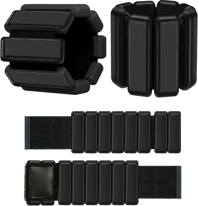 Unisex adjustable Pilates ring set, heavy-duty wearable arm and leg weights, 2 pieces (1 lb each) for walking, yoga, dance, barre, gym, Pilates, and hiking. - Image 2