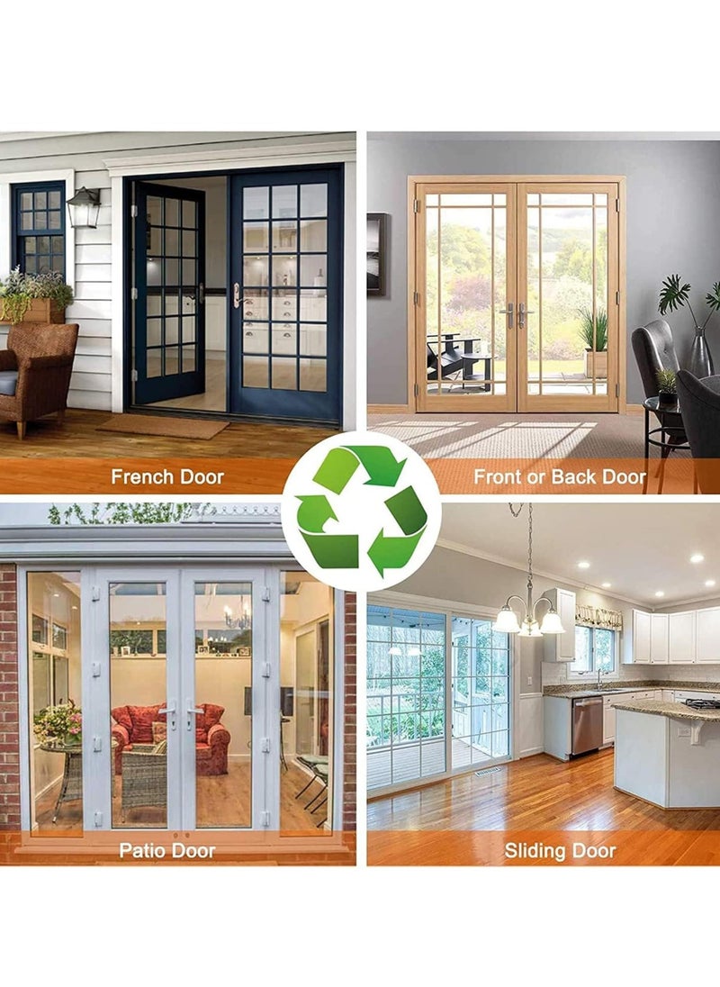 KASTWAVE - Insulated Door Curtain - Thermal Magnetic Self-Sealing Door Screen - EVA Keep Bugs Out - Keep Warm in Winter Cool in Summer - Hand Free Closure (100 x 210CM) - Image 1