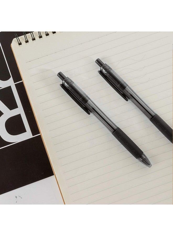 AIHAO Retractable Ballpoint Pens, Black Ink Medium Point (1.0Mm), Bulk Pack Of 24 Ink Pens, Ultra Smooth Ink For Writing Comfort, Planner, Jounal - Image 5