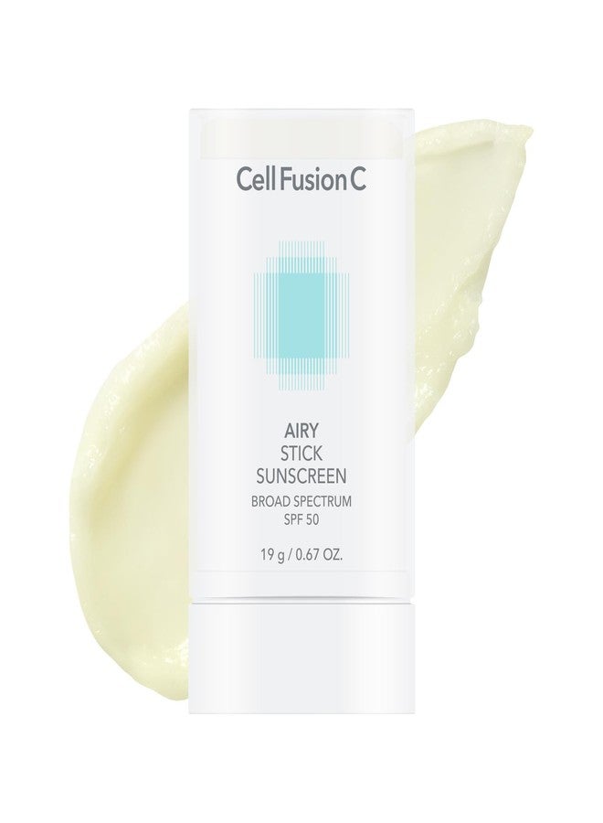 سيل فيوجن سي واقي الشمس Cell Fusion C Airy Stick، واسع الطيف SPF 50 + Phyto PDRN، لمسة نهائية غير لامعة وغير مرئية، يتحكم في الزيوت الزائدة، حجم مناسب للسفر، 19 جم / 0.67 أونصة. - Image 1